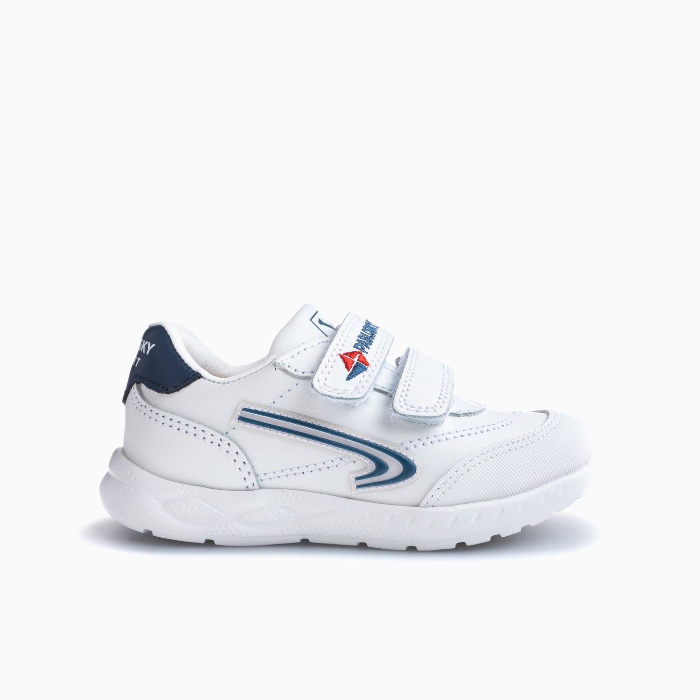 White blue icon leather shoes 297002