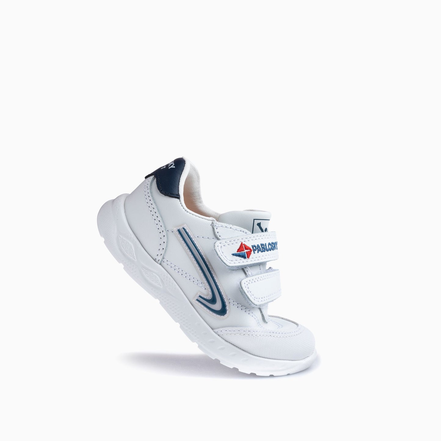 White blue icon leather shoes 297002