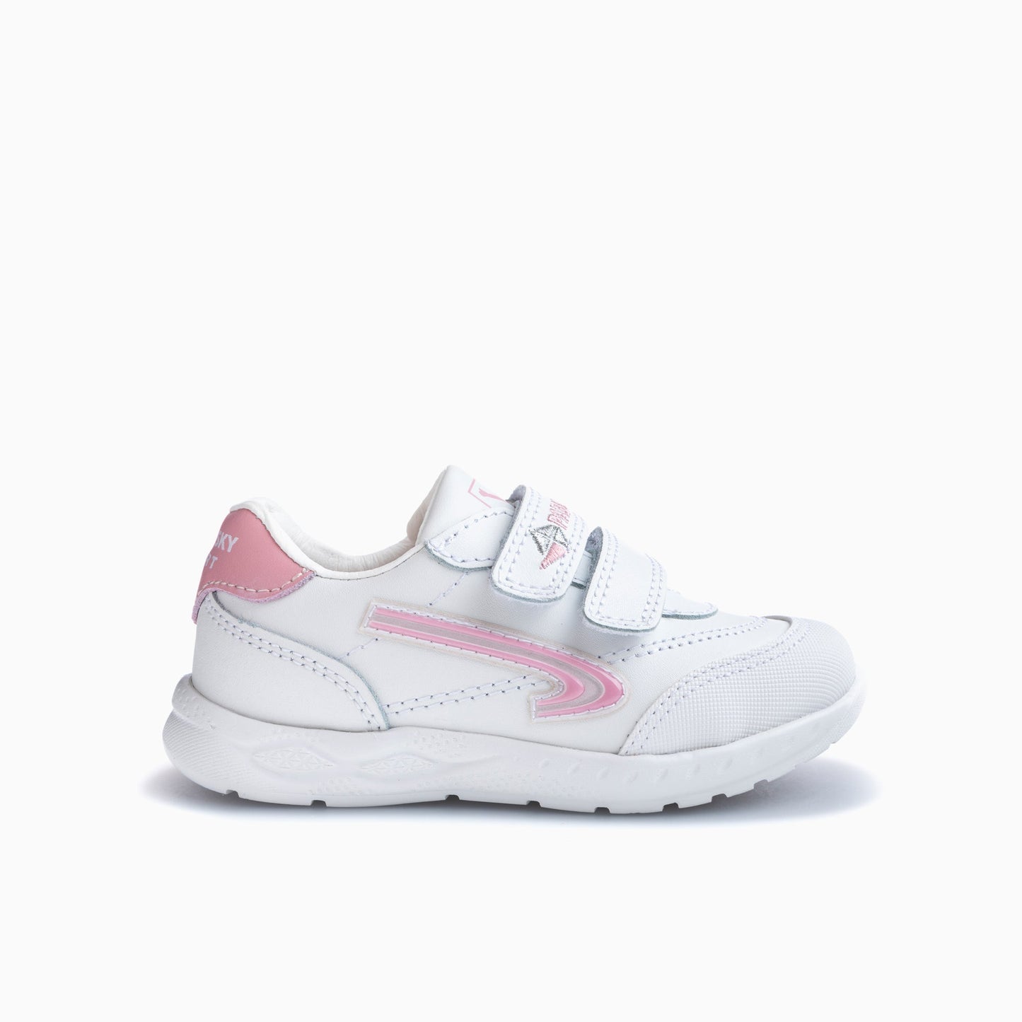 White pink icon leather shoes 297007
