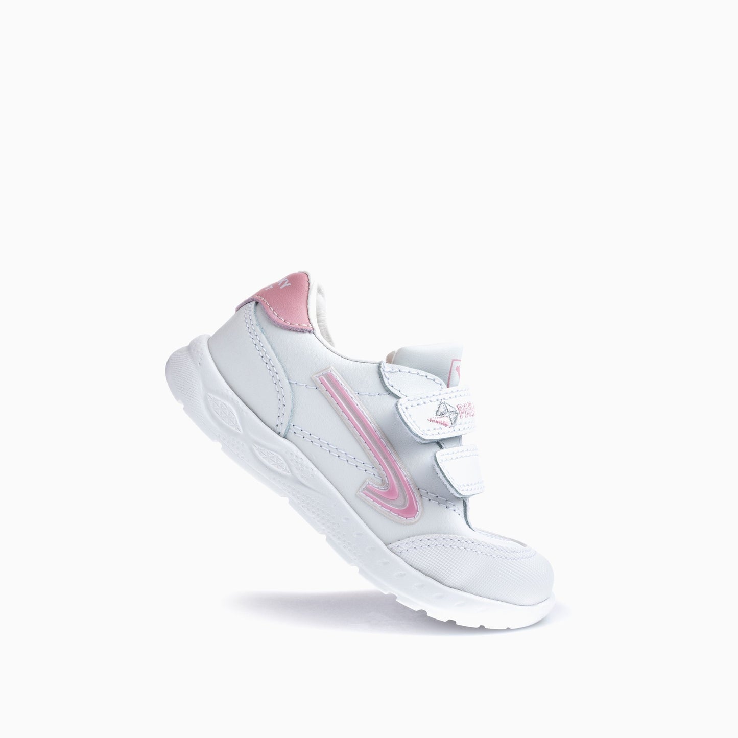 White pink icon leather shoes 297007