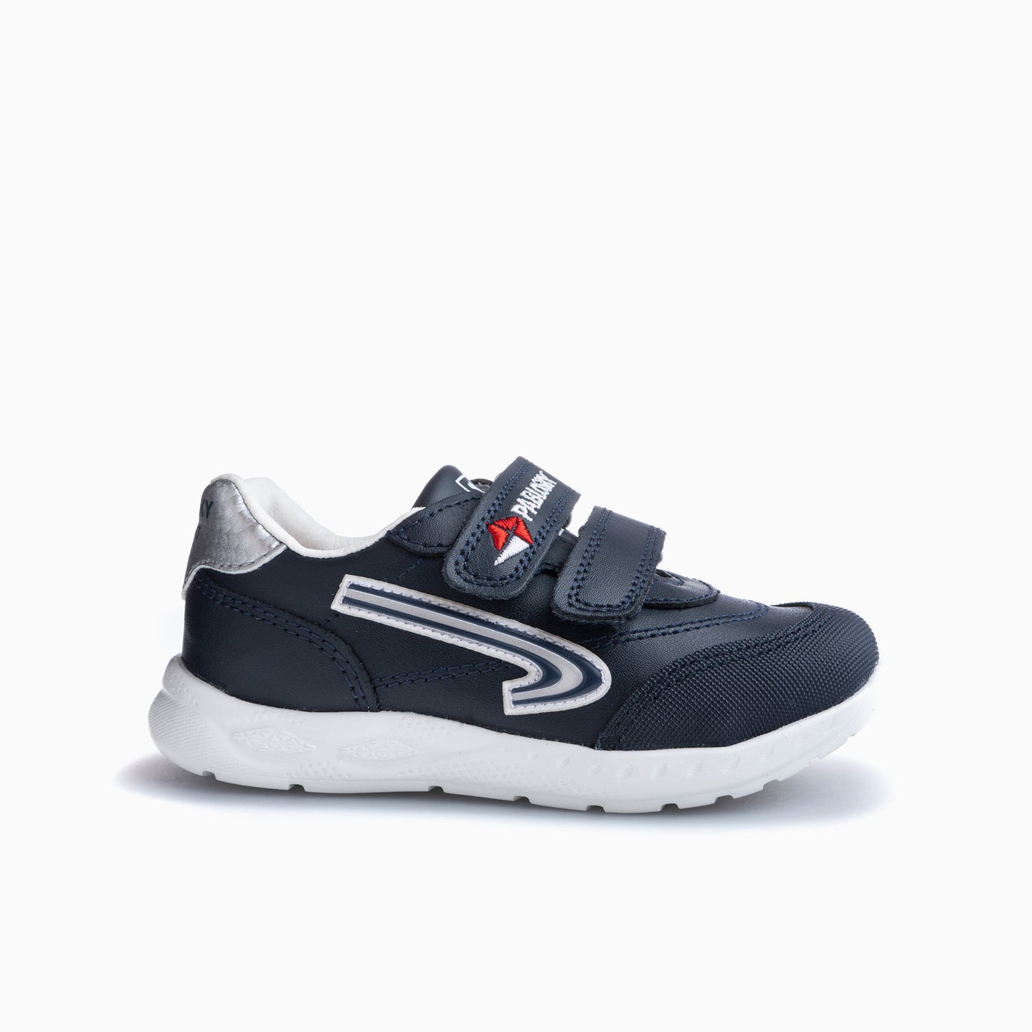 Navy blue and white icon leather shoes 297020