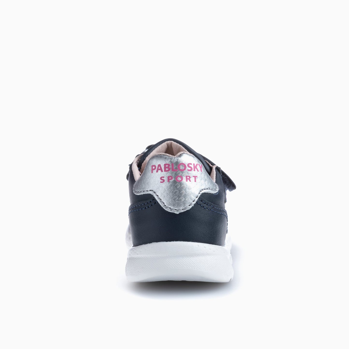 Navy blue pink icon leather shoes 297027
