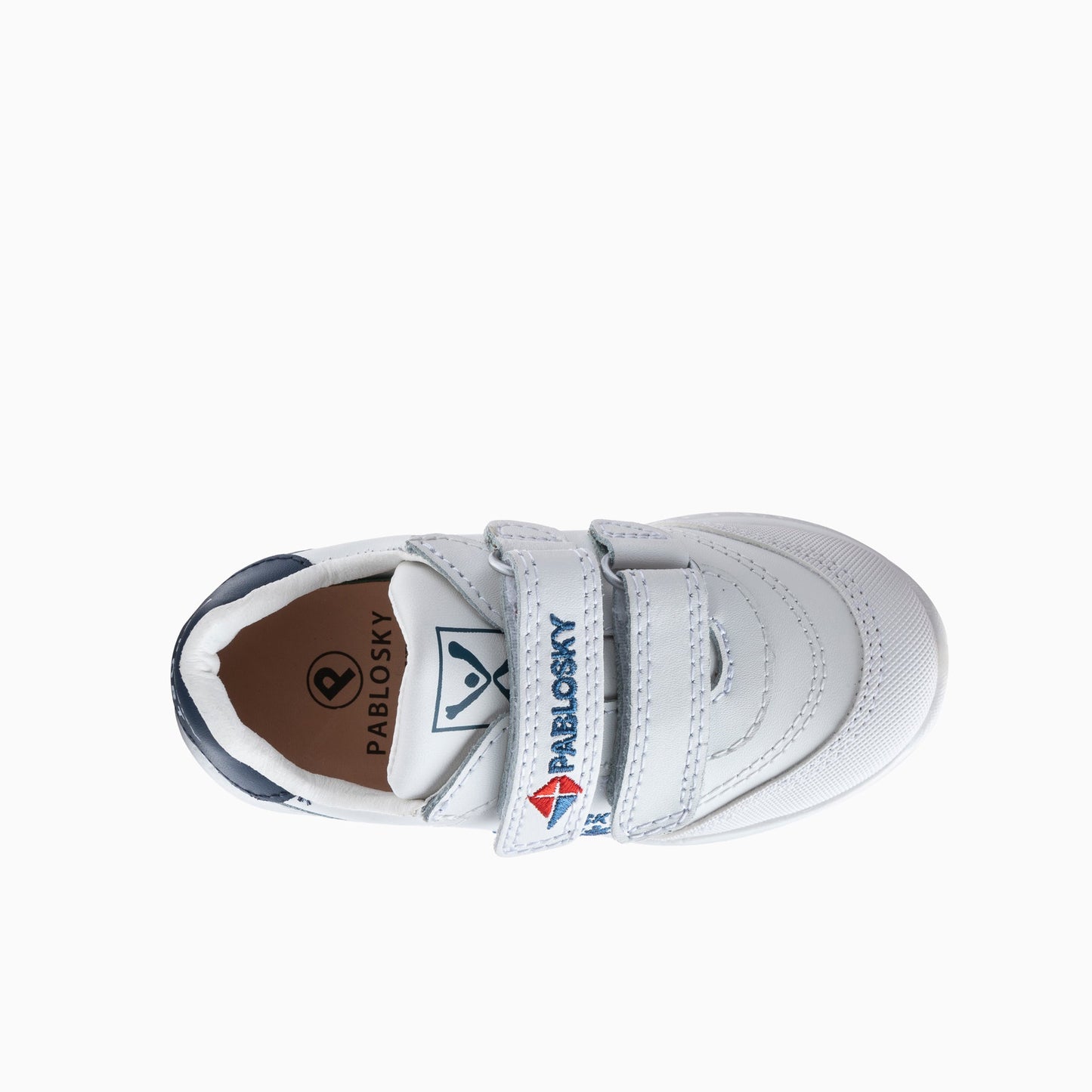 White and blue shoes 296910