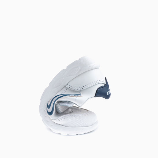 White blue icon leather shoes 297002