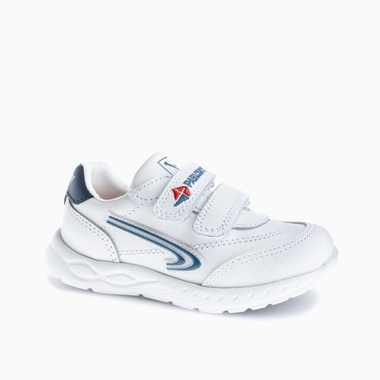 White blue icon leather shoes 297002