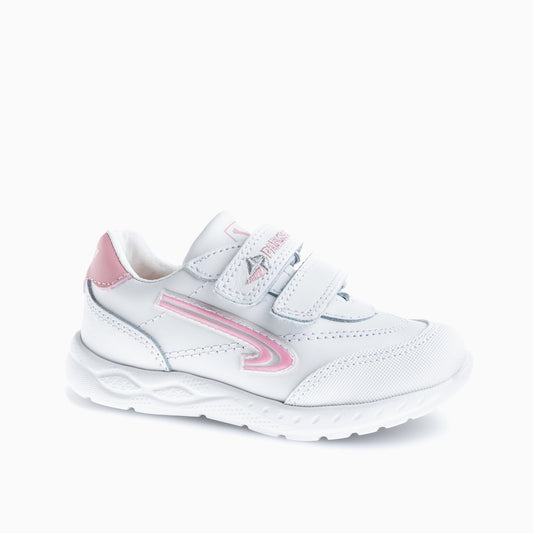 White pink icon leather shoes  297007
